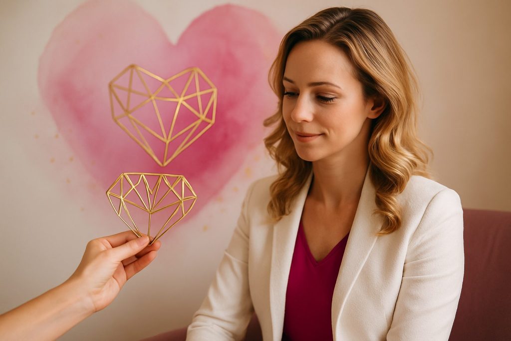 Professionelles detailfoto zum in der Praxis bei Herzdiamant Coaching